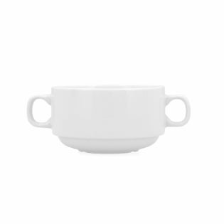 Skåle til suppe Bidasoa Glacial Hvid 300 ml (6 enheder) (Pack 6x)
