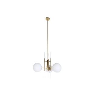 Loftslampe DKD Home Decor 64 x 64 x 64 cm Krystal Gylden Metal Hvid 50 W