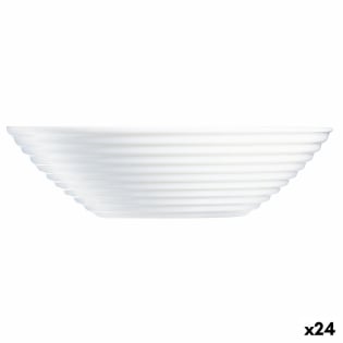 Skåle til suppe Luminarc Harena 880 ml Hvid (24 enheder)